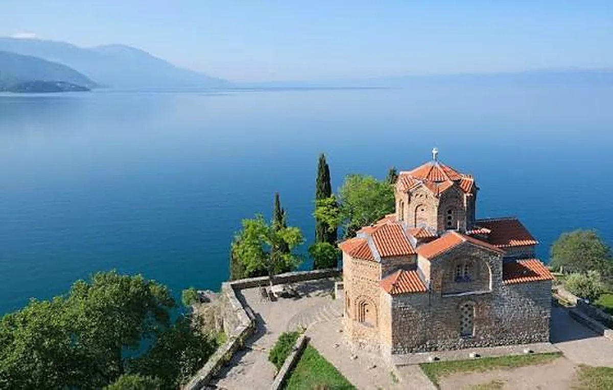The church of St. John at Kaneo above Lake Ohrid