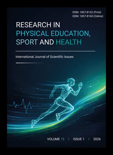 Cover of the journal Research in Physical Education, Sport and Health